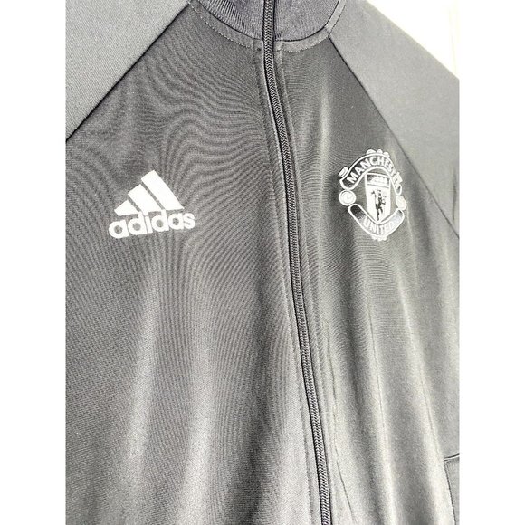 Adidas Mens Manchester United Treble Winners Futbol Soccer Full Zip Track Medium - Picture 2 of 10